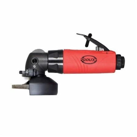 Sioux Tools Right Angle Wheel Grinder, ToolKit Bare Tool, 14 in, 18000 RPM, 12 hp, 23 CFM, Lever Throttle, T SWG05S183